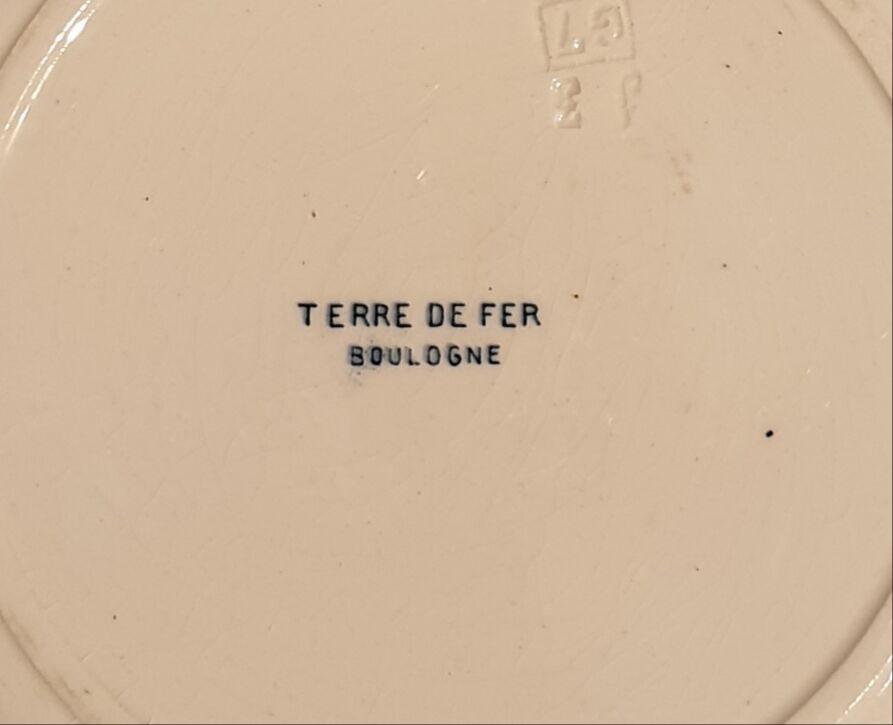 Lot of 5 plates Boulogne Iron Earth
