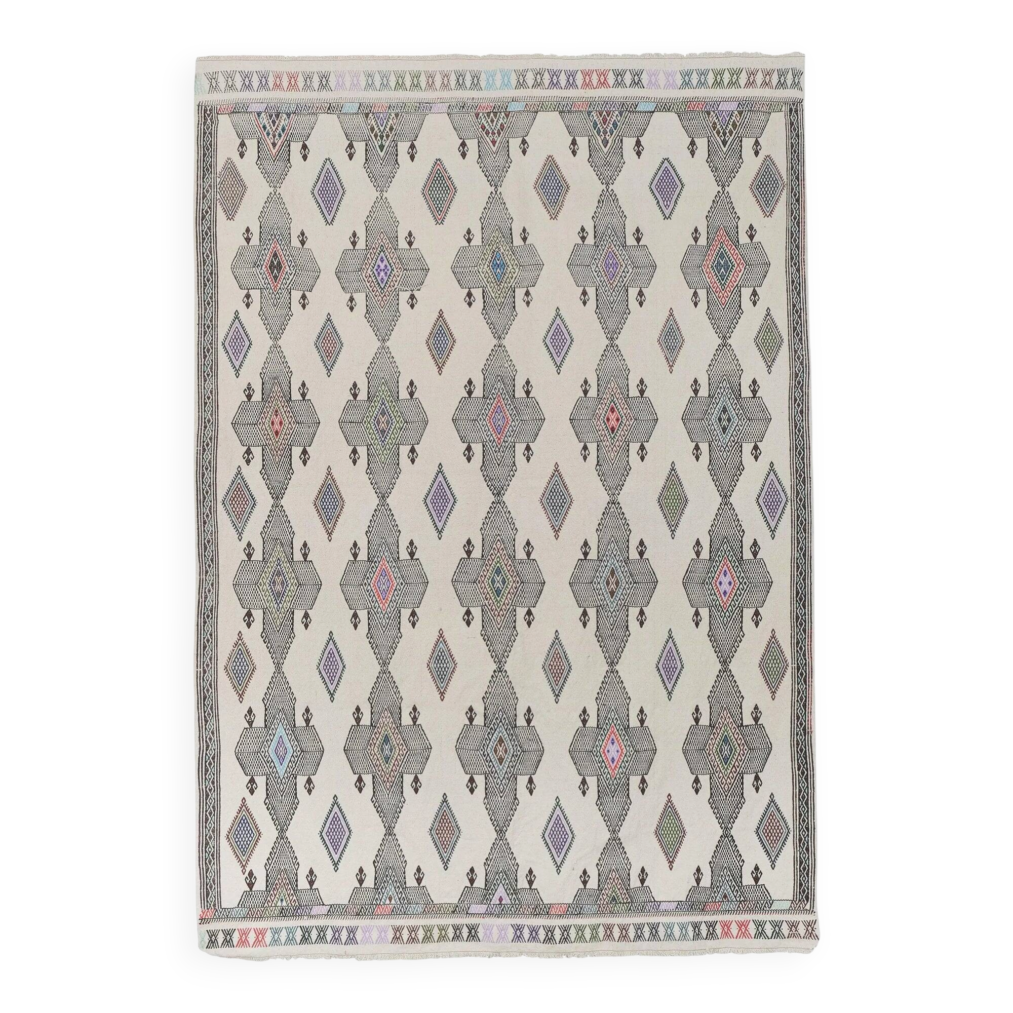 Vintage Turkish handmade rug 180x253 cm