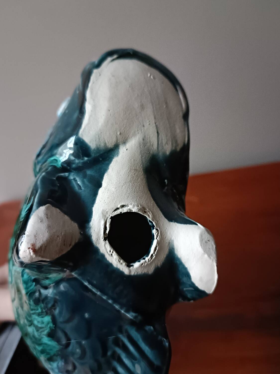 Fish in Vallauris barbotine