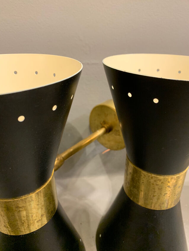 Wall lamps in the style of Italian creations of the 50s