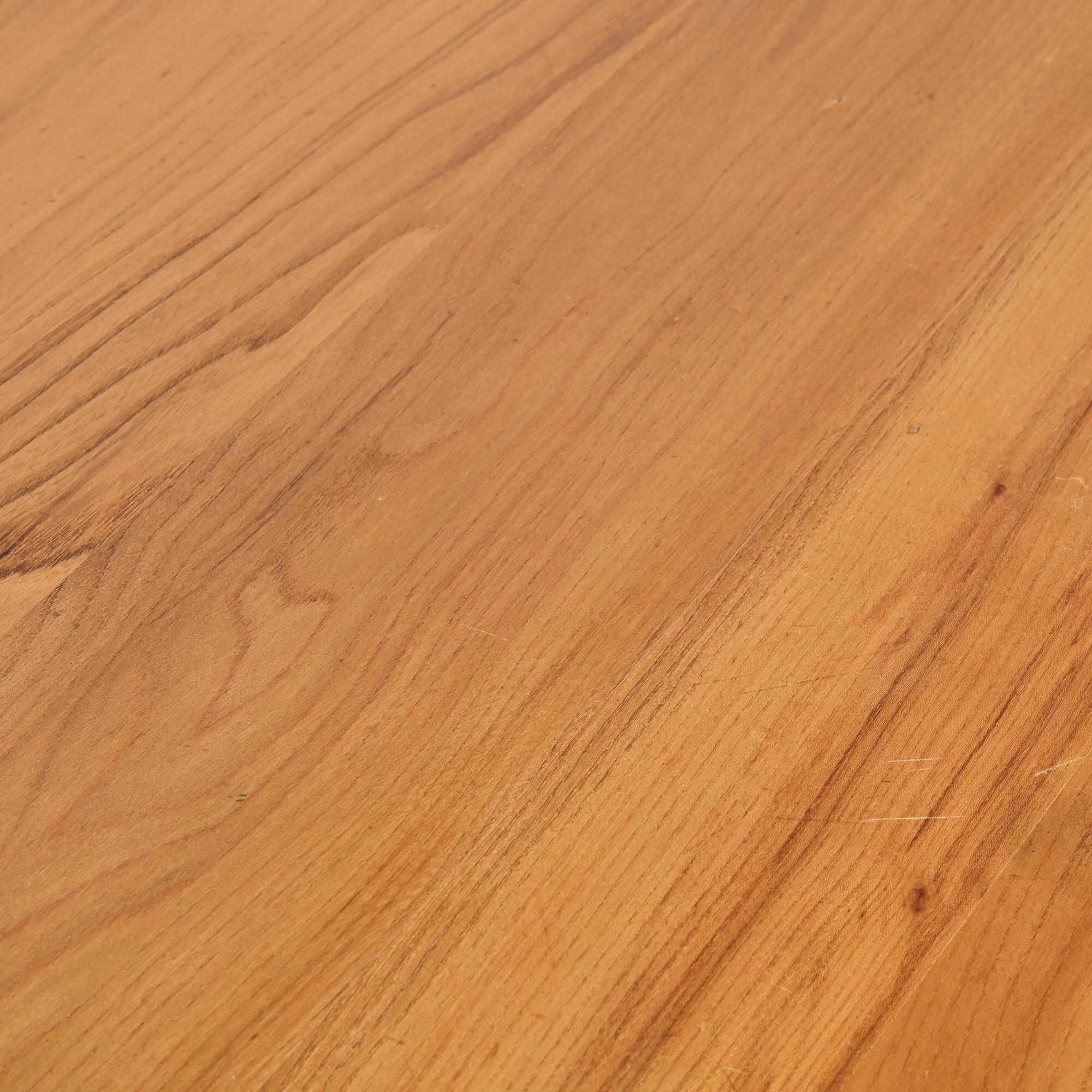 Solid elm mountain table Les Arcs