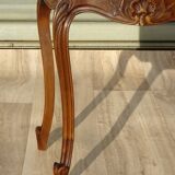 Louis XV bedside table in solid walnut