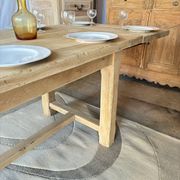 Table de ferme avec rallonges en chêne massif 