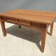 Table basse campagne en Noyer 1 tiroir