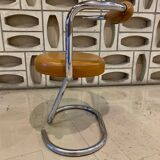 Pair of Cobra chairs by Giotto Stoppino with new leather