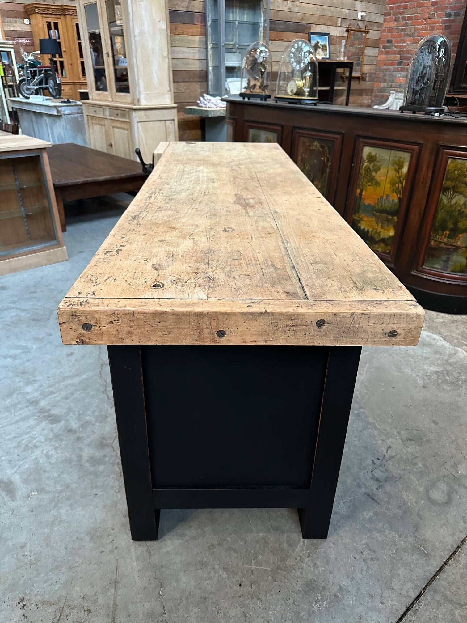 Old carpentry workbench