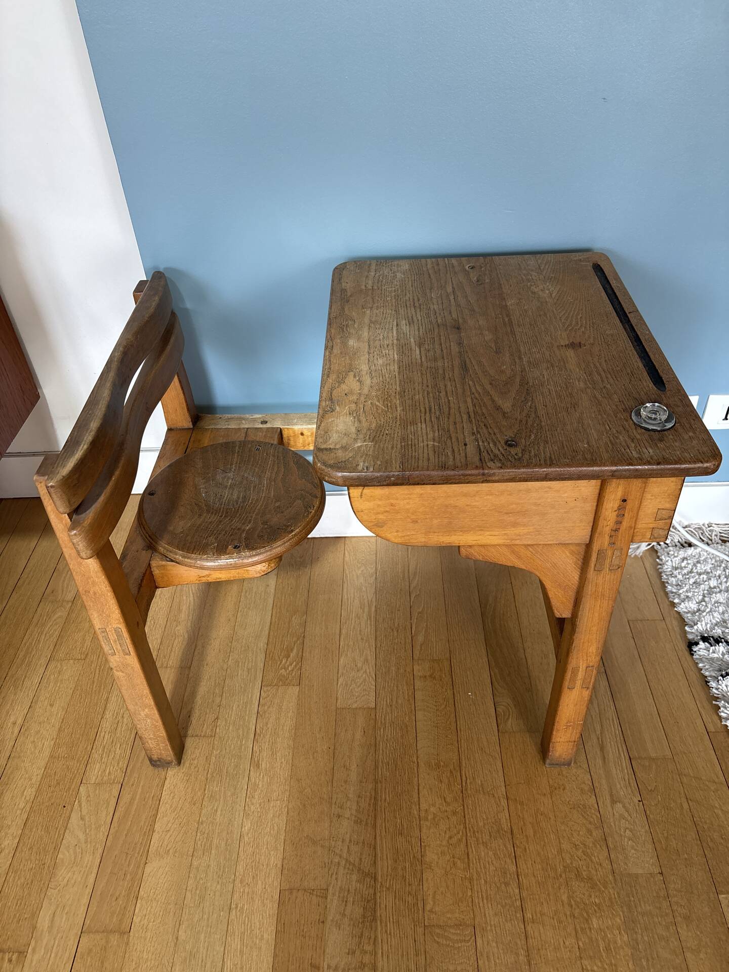 School desk from the 50s-60s.