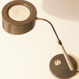 Beautiful desk in grey and perforated plate 1950 vintage 50's rockabilly lamp lamp