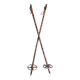 Pair of antique wooden ski poles