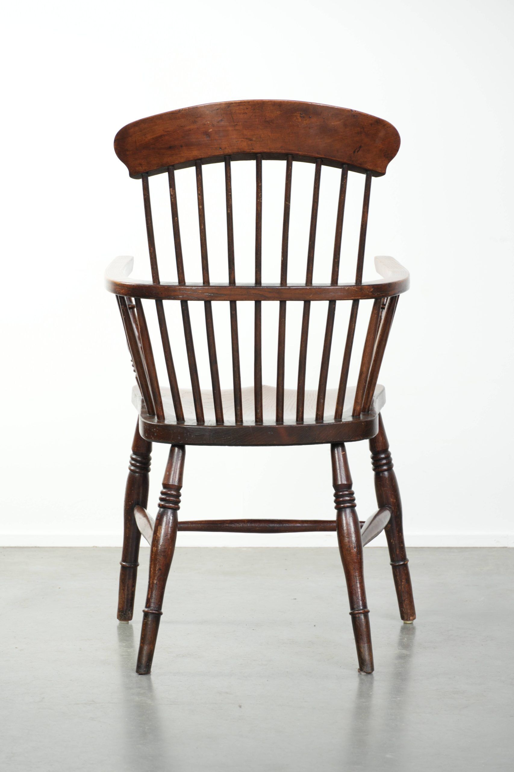 Fauteuil Windsor anglaise antique du 19ème siècle