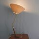Mid Century Table Lamp by Temde, - Wood, Textile Shade