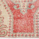 Tapis turc en laine rouge et beige 198x112Cm