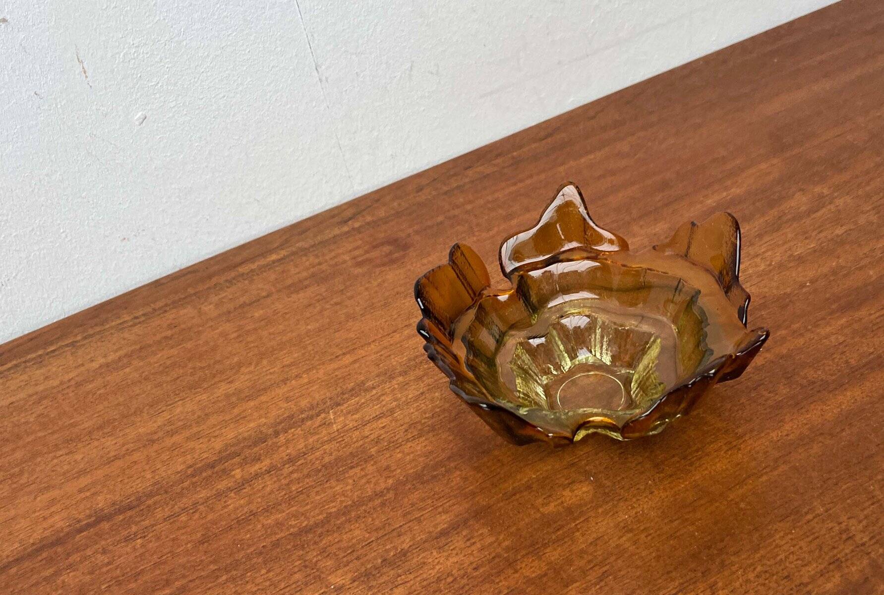 Bol vintage en verre d'art de Muurla, années 1970