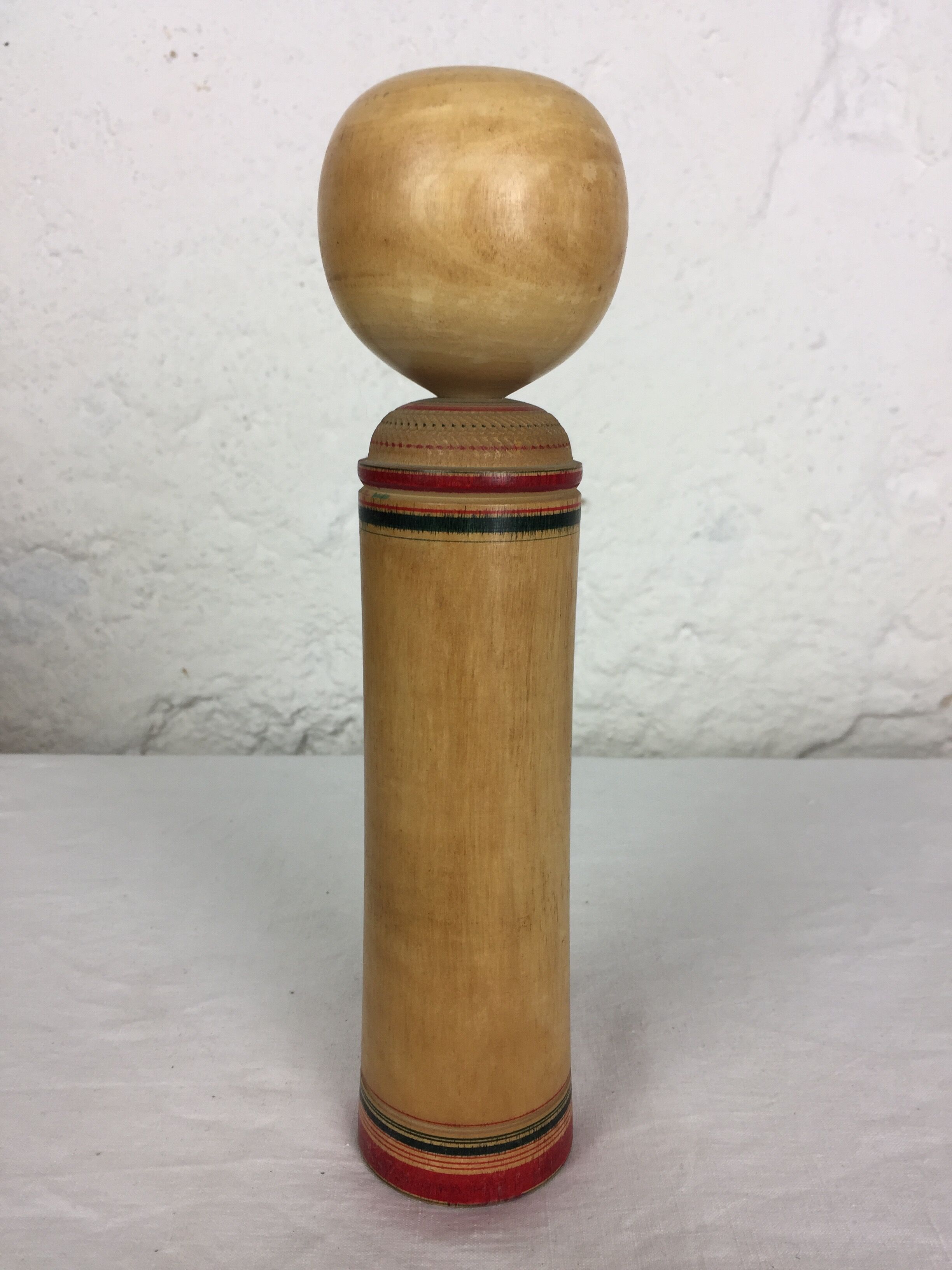 Japanese Kokeshi hand-painted doll from the 1960s