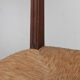 Set of 6 oak rush chairs, French work, 1950.