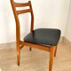 Série de 5 chaises scandinaves
