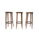 Lot de 3 tabourets de bar vintage fabriqués dans les années 1970