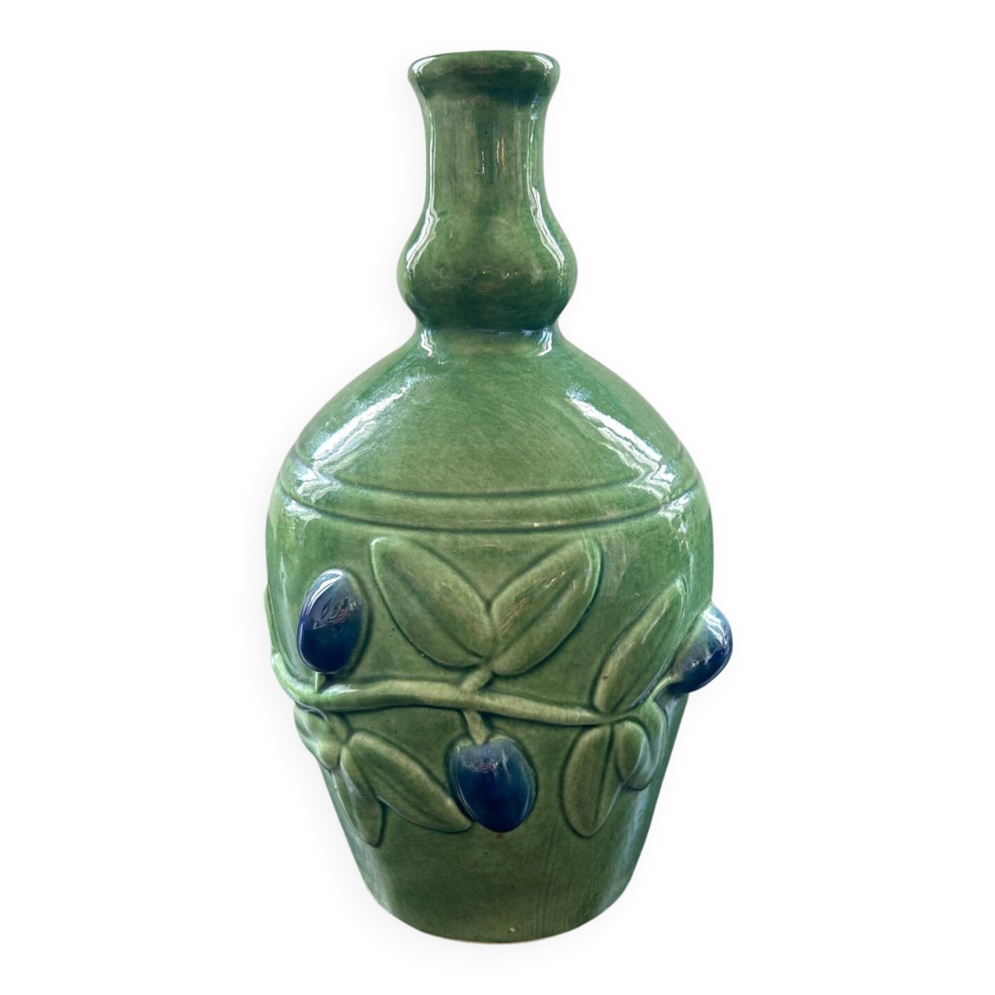 Bouteille provençale décor olives