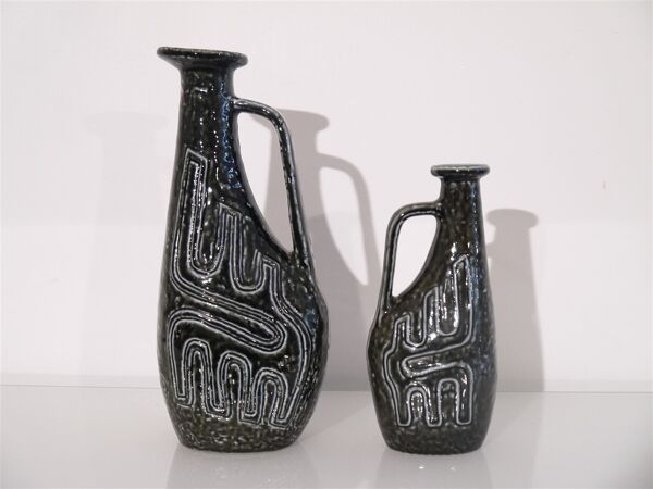 Paire de vases en ceramique de Gunnar Nylund 1960