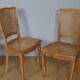 4 Louis XV style canne chairs