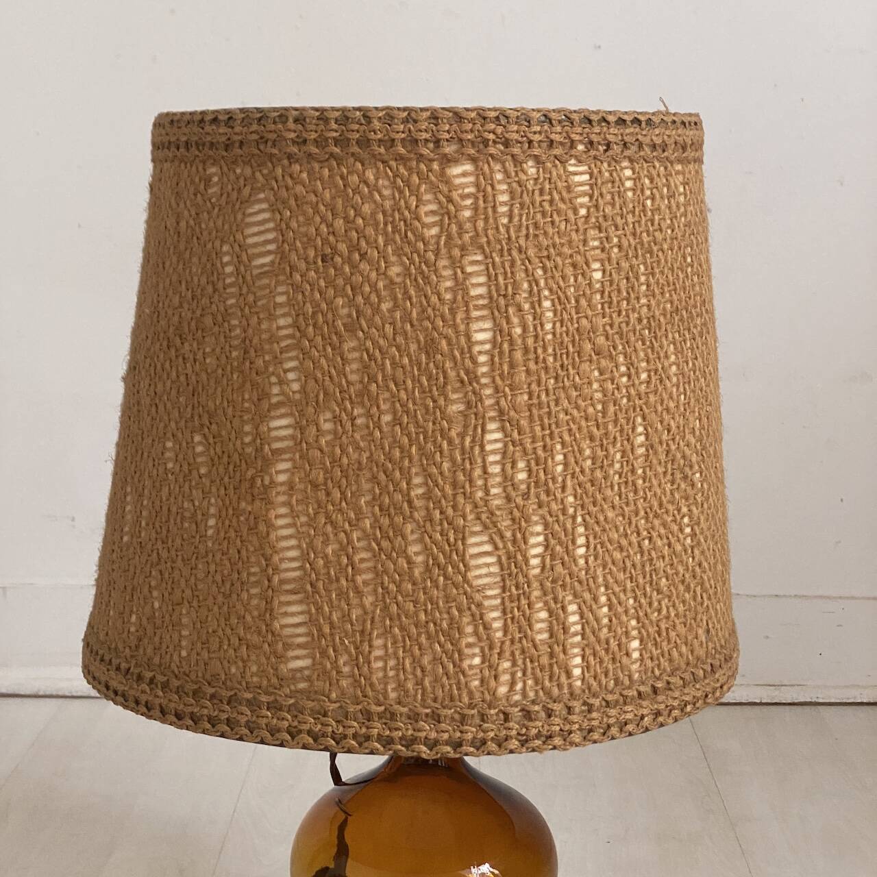 Vintage 1970s Dame Jeanne lamp
