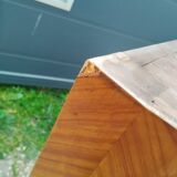 Commode ancienne style Louis XVI, plateau en marbre
