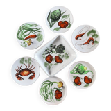 Rare service Vallauris Marius Bessone 1960