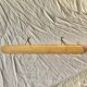 Vintage wooden wall coat rack - 2 hooks