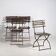Anciennes chaises pliantes d’extérieur (c.1920). Ensemble de 4 pièces #33