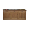Furniture Counter of France in oak and brass 1900