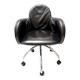 Black Leather Incisa Office Chair by Vico Magistretti for De Padova, 1992