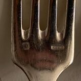 Set 4 fourchettes en métal argenté modèle Baguette