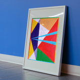 Geometric modernist painting