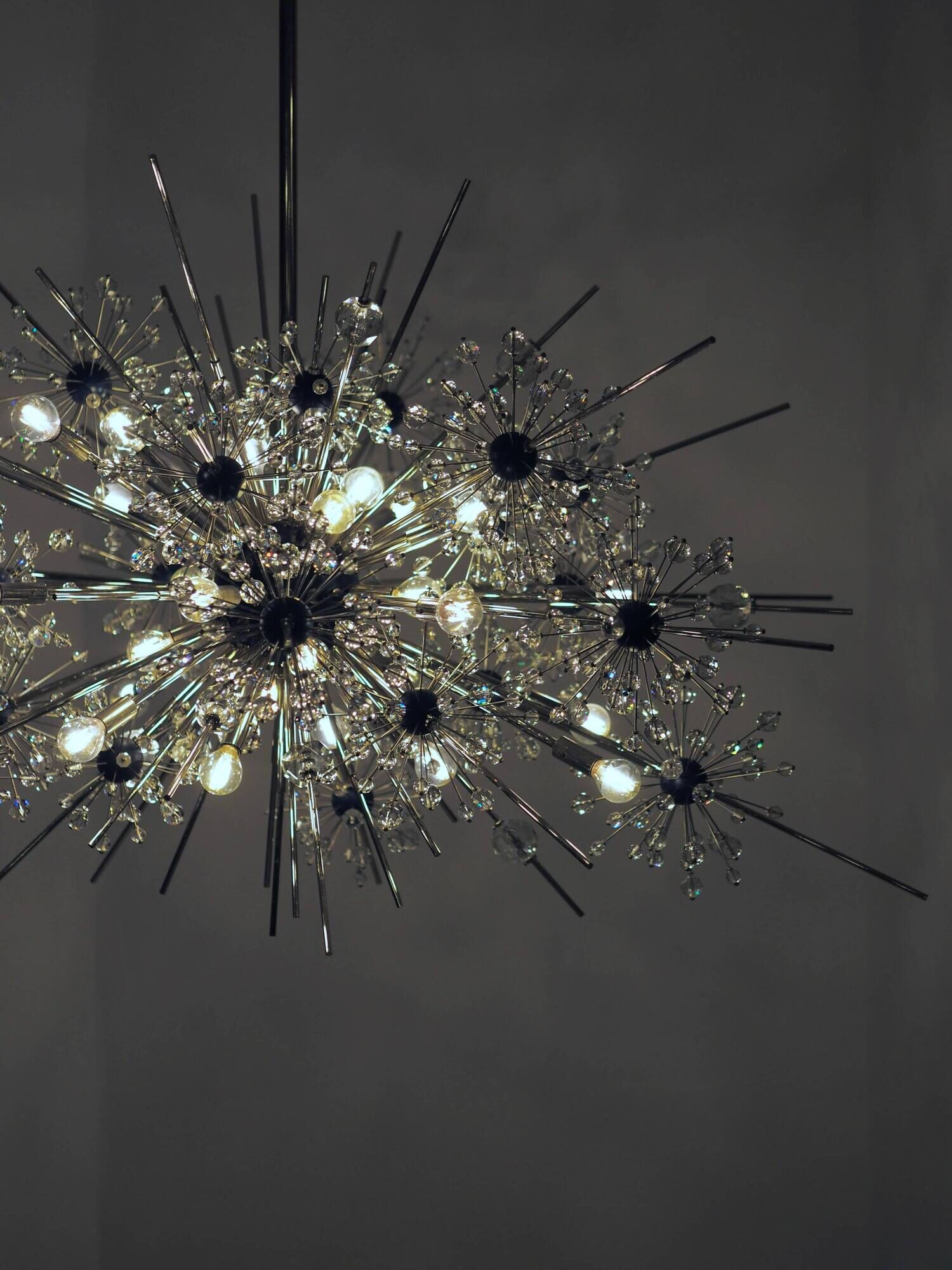 Chandelier "Metropolitan" Met Starburst by Grand J. & L. Lobmeyr, an extremely rare piece.