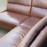 Vintage Leather Lounging Sofa by Prominent