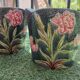 Paire de cache-pots en barbotine