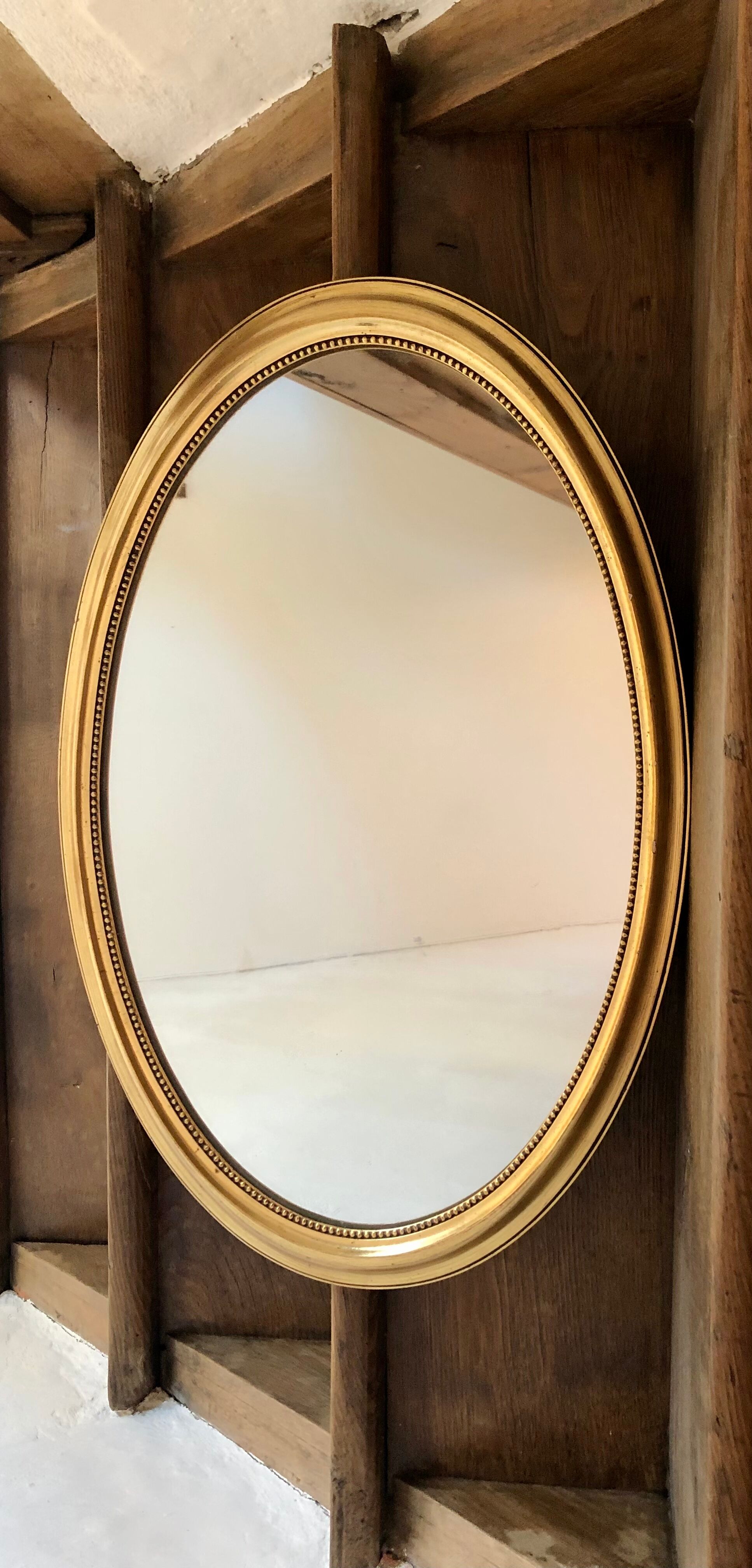 Old golden mirror