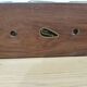 Vintage candle holder Echt Teakholz / teak and brass, 1960s.