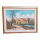 Oil painting on canvas Tuscan landscape R.MORELLI 50x70 60s/70s