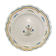 Old plate in earthenware of Nevers eighteenth Century with chantourné edges