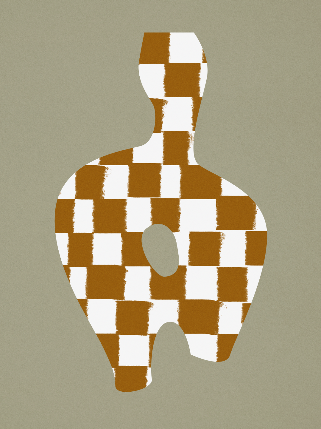 Chequers giclee art print, 50x70cm