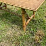 Vintage rattan coffee table