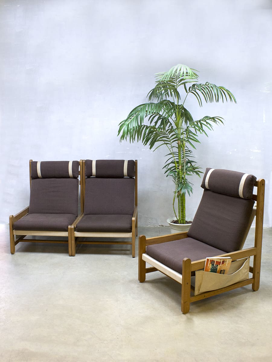 Armchair and footrest Scandinavian