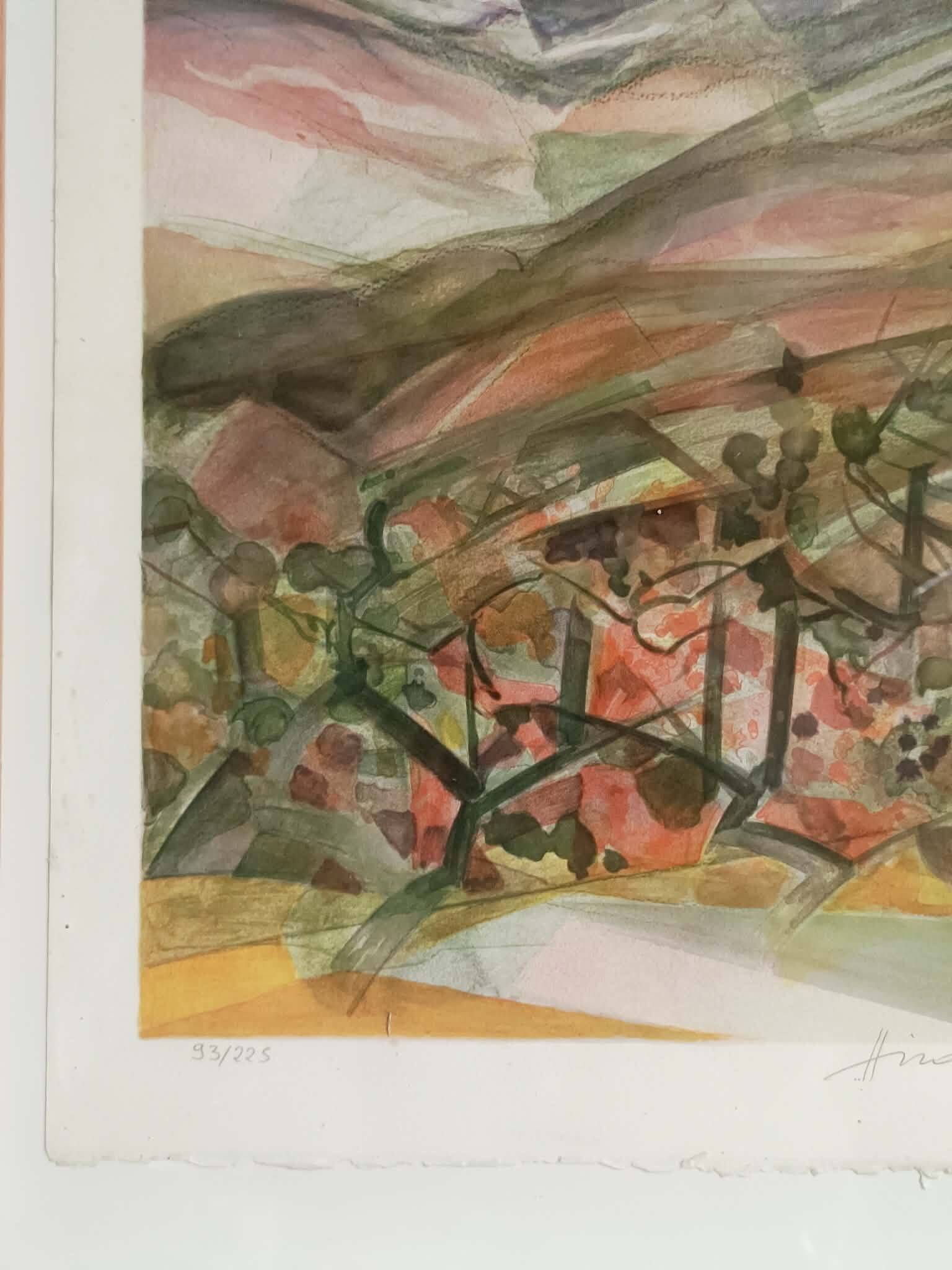 Lithographies Montagne Sainte Victoire, par Camille Hilaire