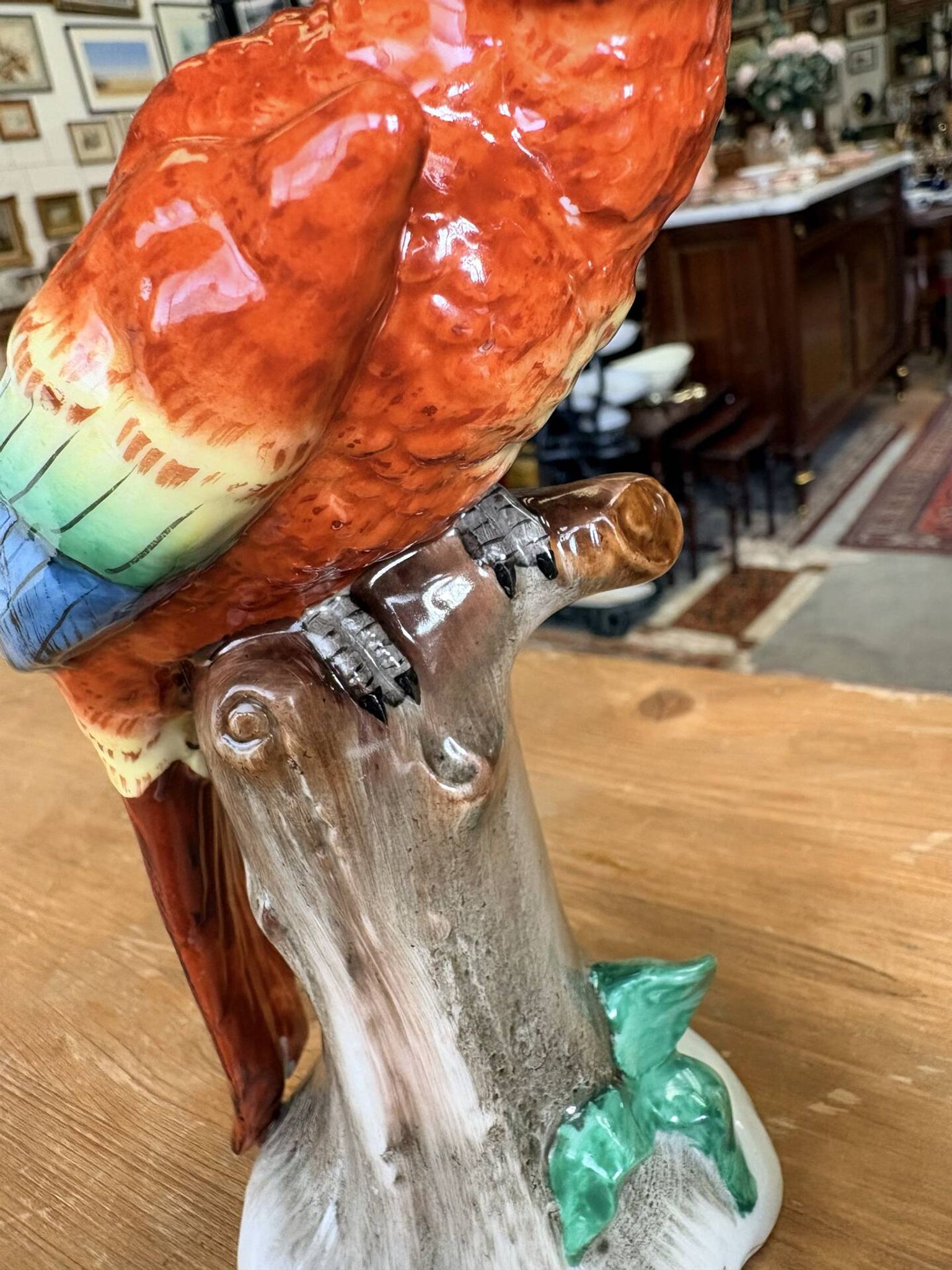 Pair of porcelain parrots Sitzendorf – Germany