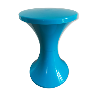 Tam tam stool vintage blue plastic