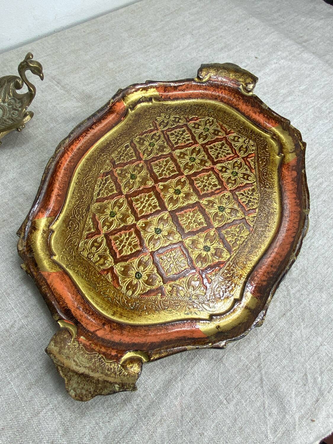 Florentine wooden tray