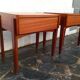 Pair of Scandinavian teak bedside tables