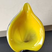 Vase Soliflore fleur d Arum/Jack in the Pulpit. Murano . Haut 30,5 cm