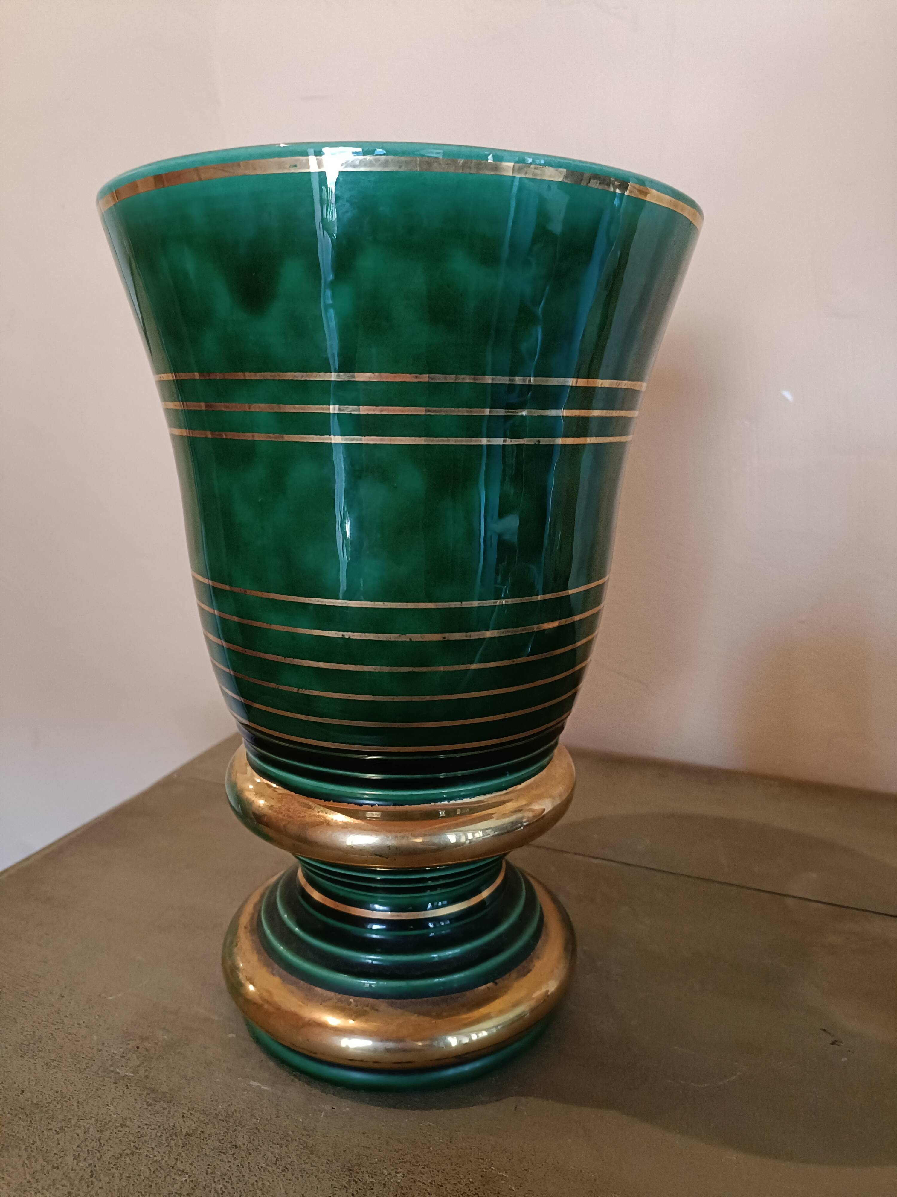 Large St Clément vase signed B. Letalle